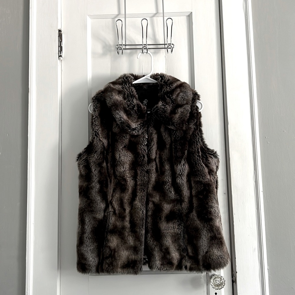 Rachel Zoe Faux Fur Vest Size Small
